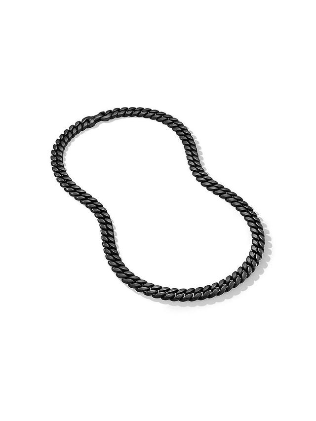 Mens Curb Chain Necklace in Titanium, 11.5MM Product Image