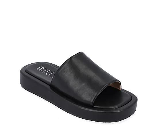 Journee Collection Womens Denrie Platform Slip-On Sandals Product Image