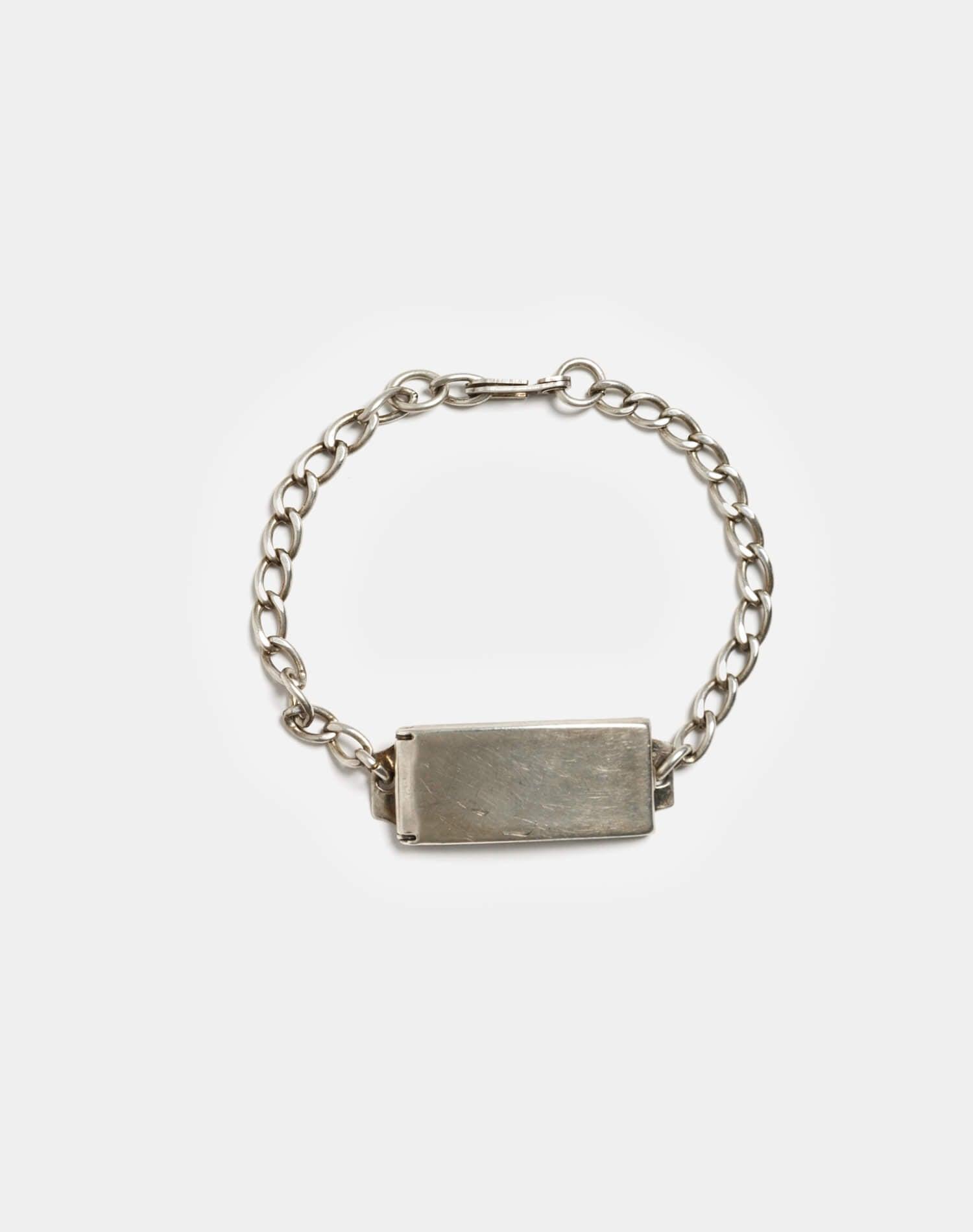 40s Sterling Nameplate ID Bracelet Female Product Image