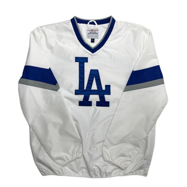 Los Angeles Dodgers Genuine Merchandise MLB Windbreaker Mens Jackets - White Male Product Image