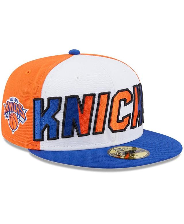 Mens New Era White New York Knicks Back Half 9FIFTY Fitted Hat - White Product Image