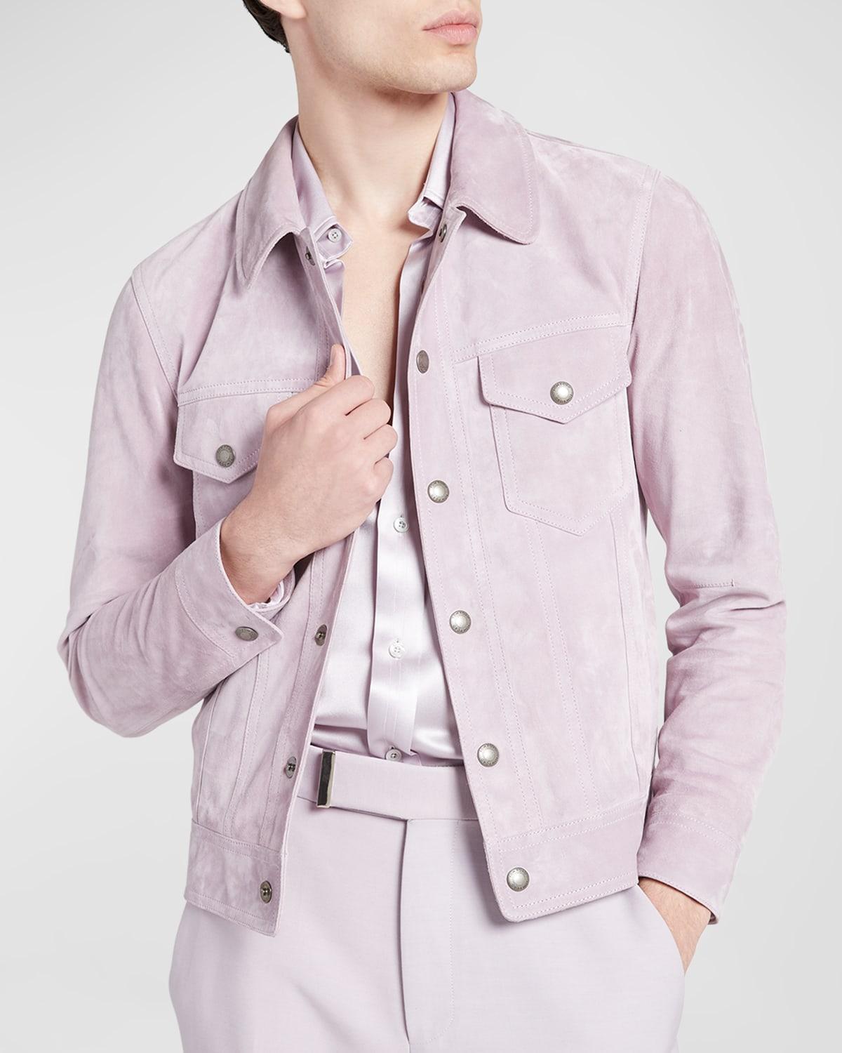 Mens Soft Suede Blouson Jacket Product Image