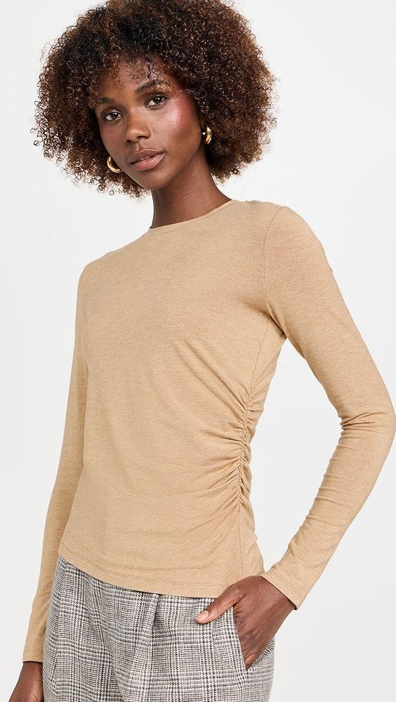 Vince Side Drape Crew Top | Shopbop Product Image