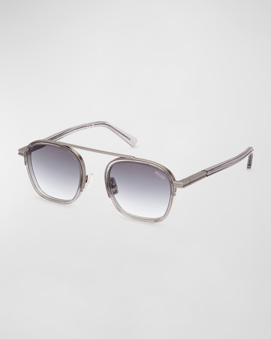 Men's Orizzonte I Geometric Acetate and Metal Sunglasses Product Image