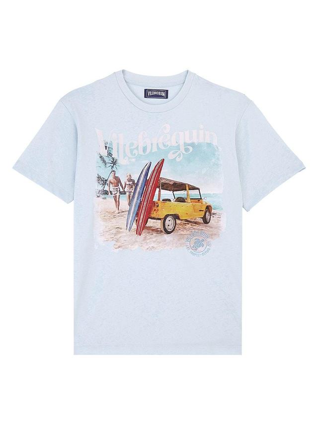 Vilebrequin Mens Surf And Mini Moke Cotton T-Shirt Product Image