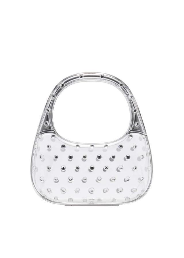 MANGO - Transparent rigid bag with glitter - One size - Women Product Image