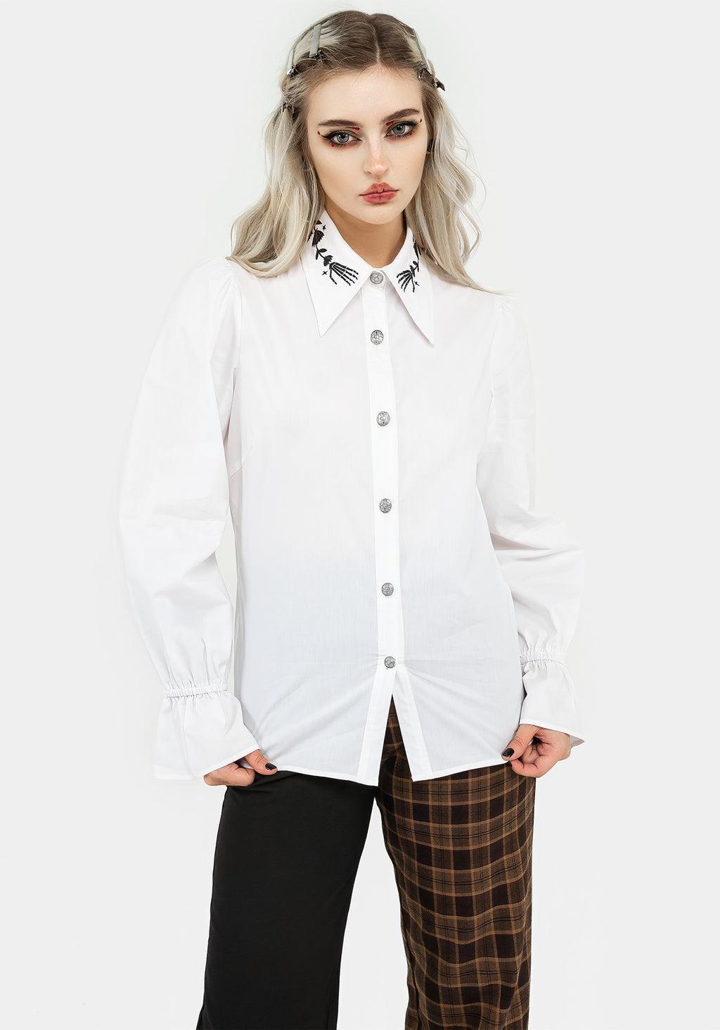 Tempora Embroidered Button Up Shirt Product Image