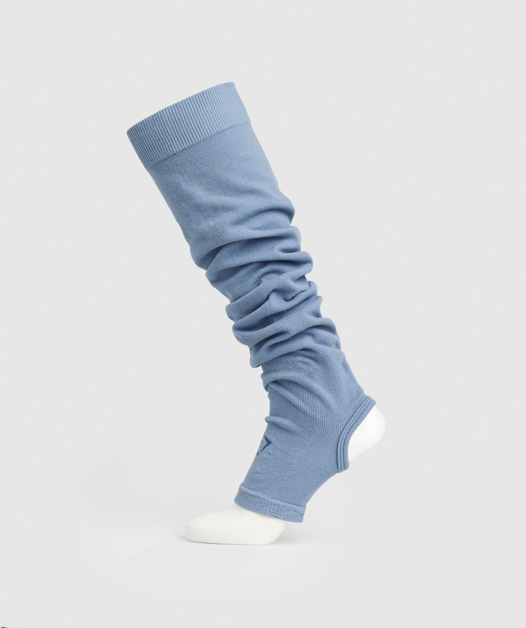 Ribbed Cotton Seamless Leg Warmers Product Image