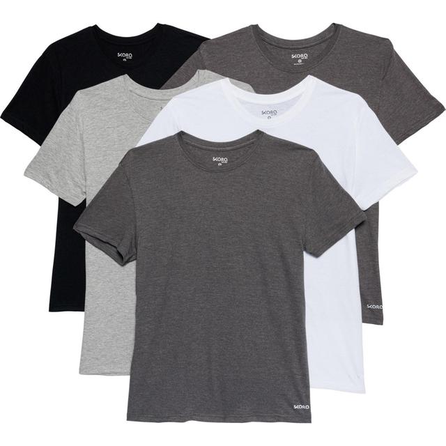 Skora Cotton Blend Undershirts - 5-Pack, Short Sleeve Product Image