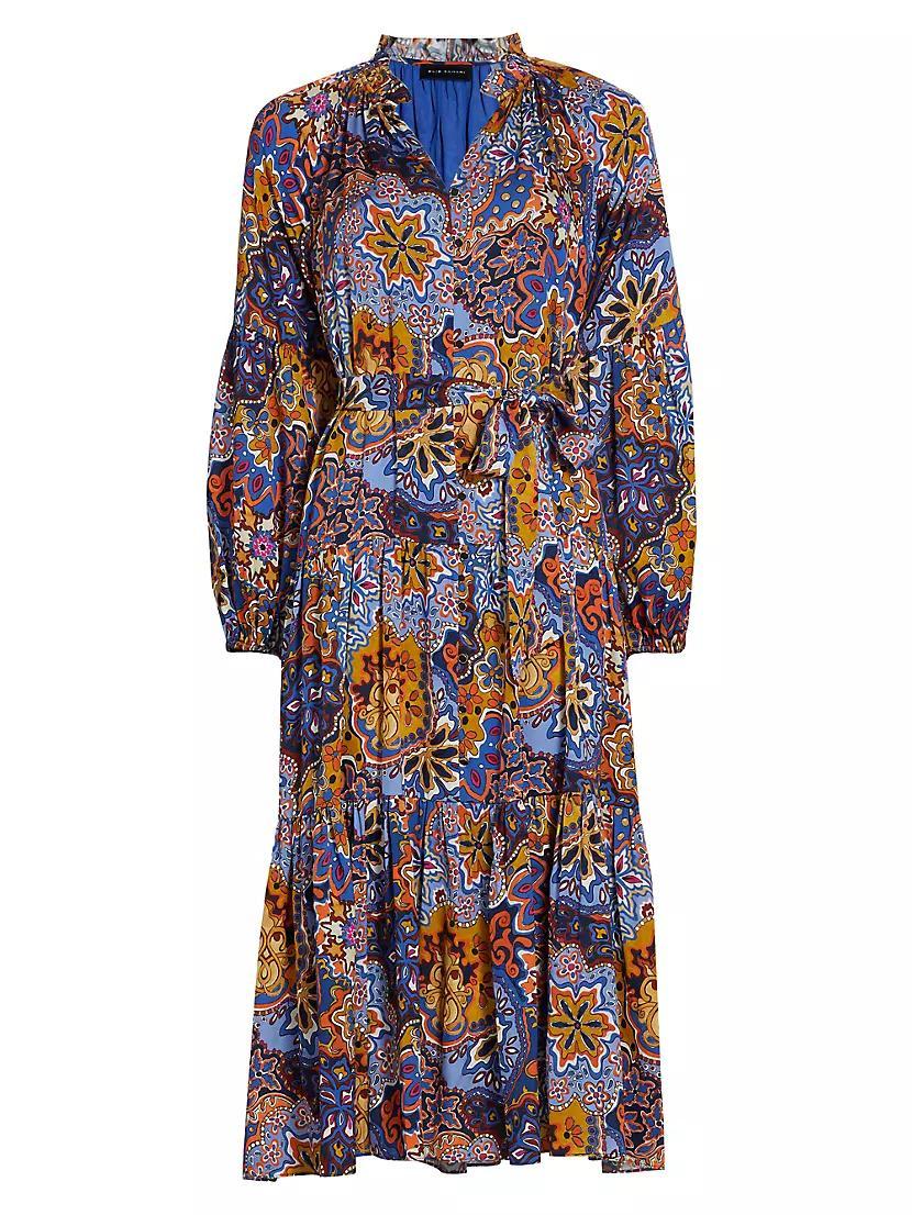 The Sienna Paisley Silk Dress Product Image