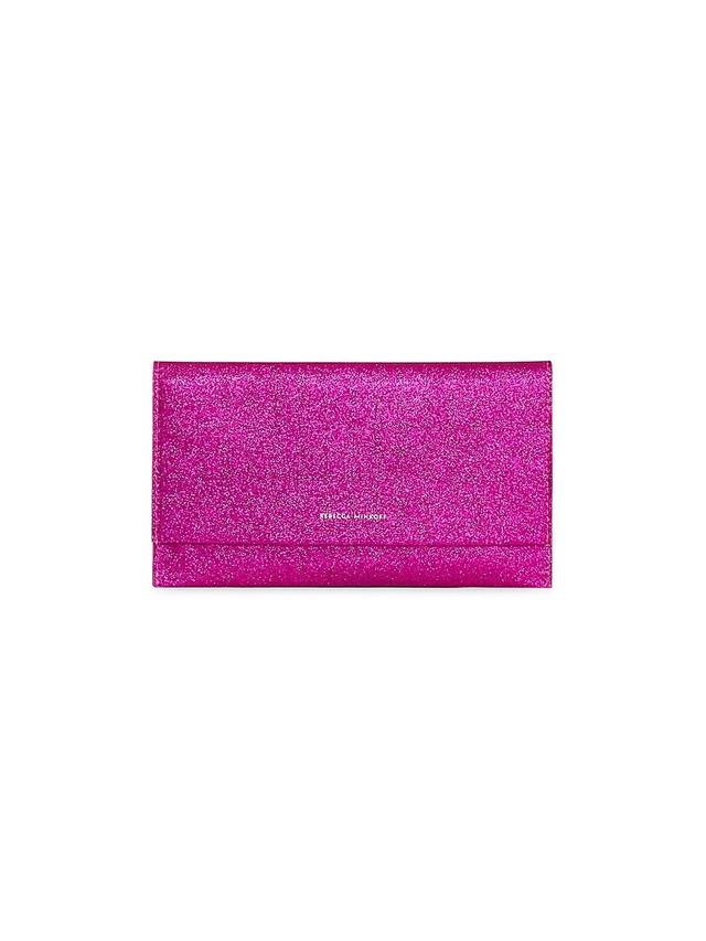 Womens Faux-Leather Wallet Clutch Product Image