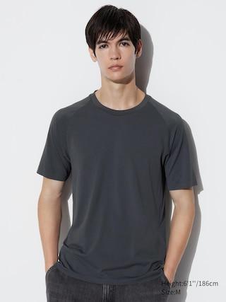 Mens Dry-Ex T-Shirt with Odor Control Dark Gray XS UNIQLO US Product Image