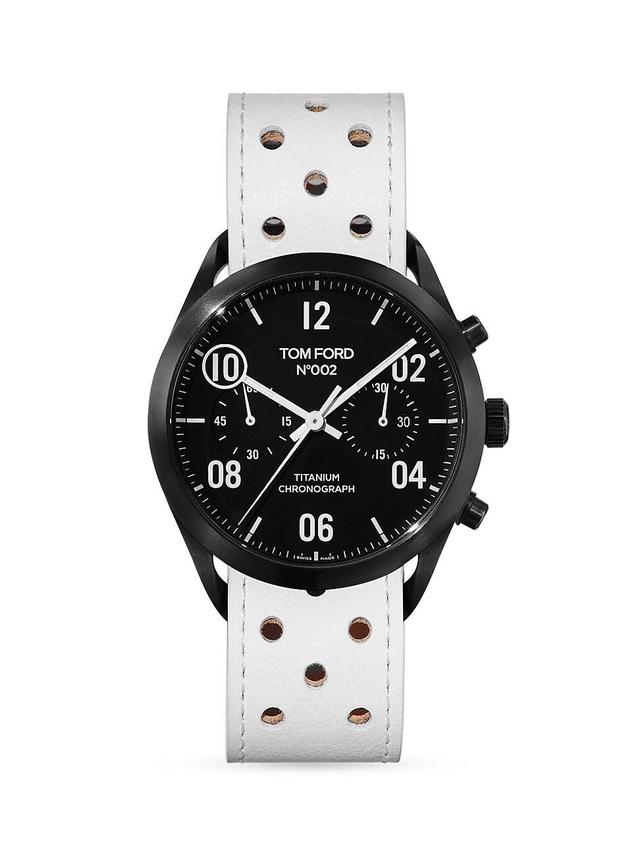 Mens 002 Limited Edition Automatic Chronograph Perforated Watch Product Image