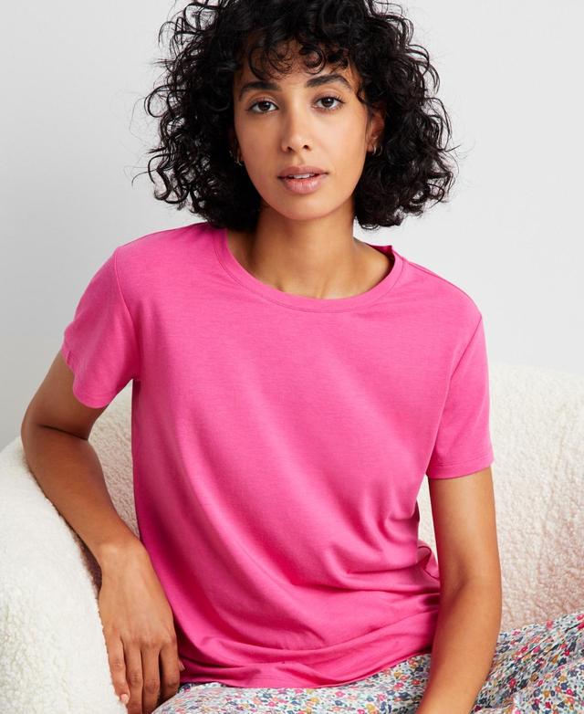 Women's Cotton Blend Short-Sleeve Sleep Tee XS-3X, Created for Macy's Product Image