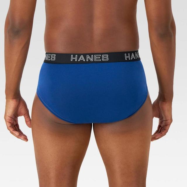 Hanes Premium Mens Briefs with Total Support Pouch 3pk Blue/Black Product Image