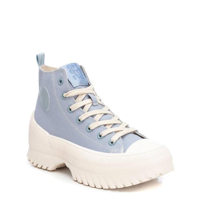 Xti Womens Canvas Platform High-Top Sneakers By Product Image