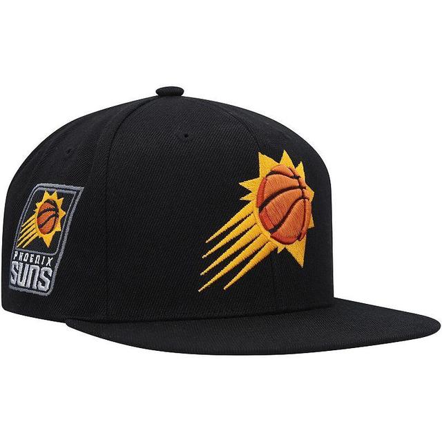 Mens Mitchell & Ness Black Phoenix Suns Side Core 2.0 Snapback Hat Product Image