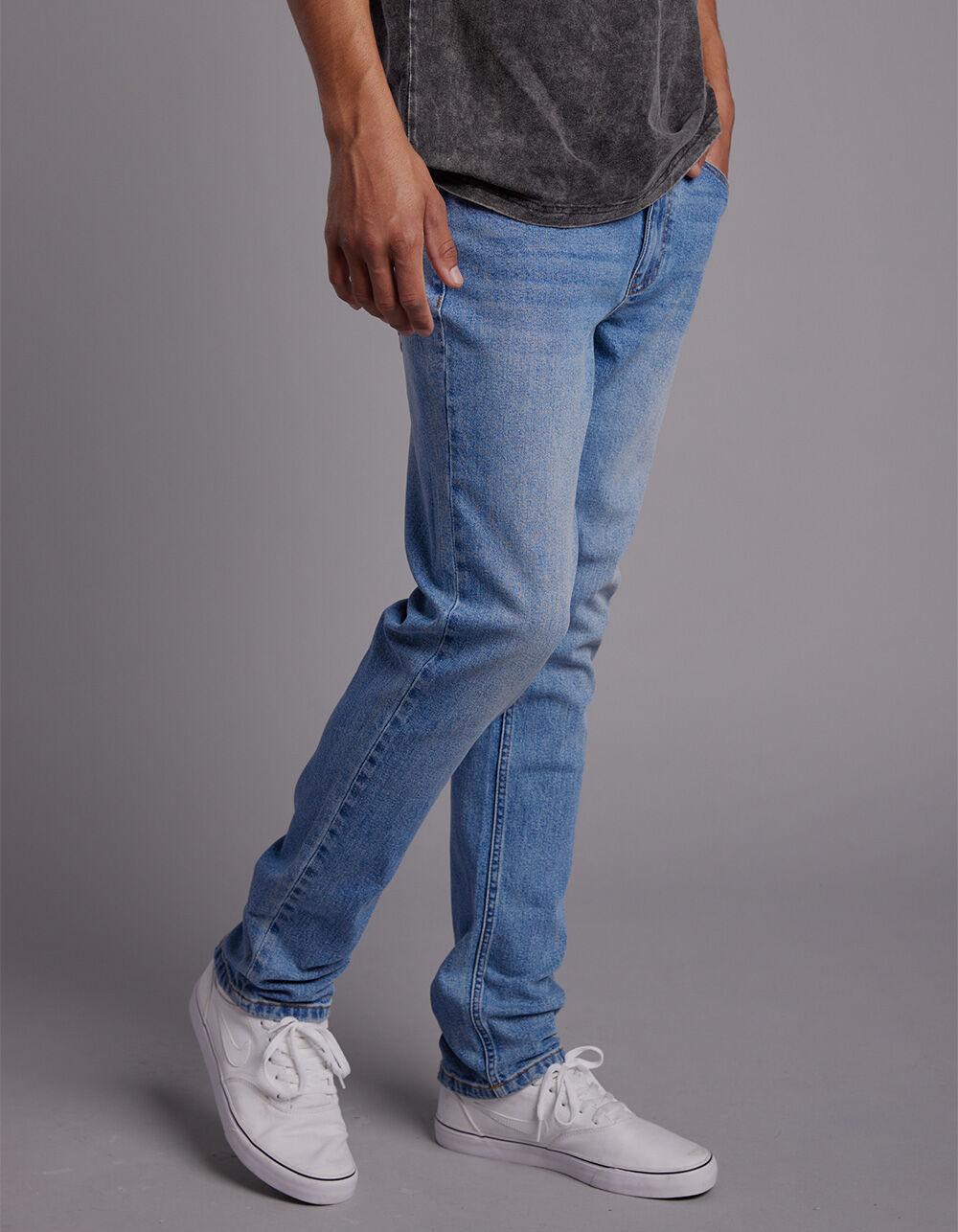 RSQ Mens Relaxed Taper Medium Tint Denim Jeans Product Image