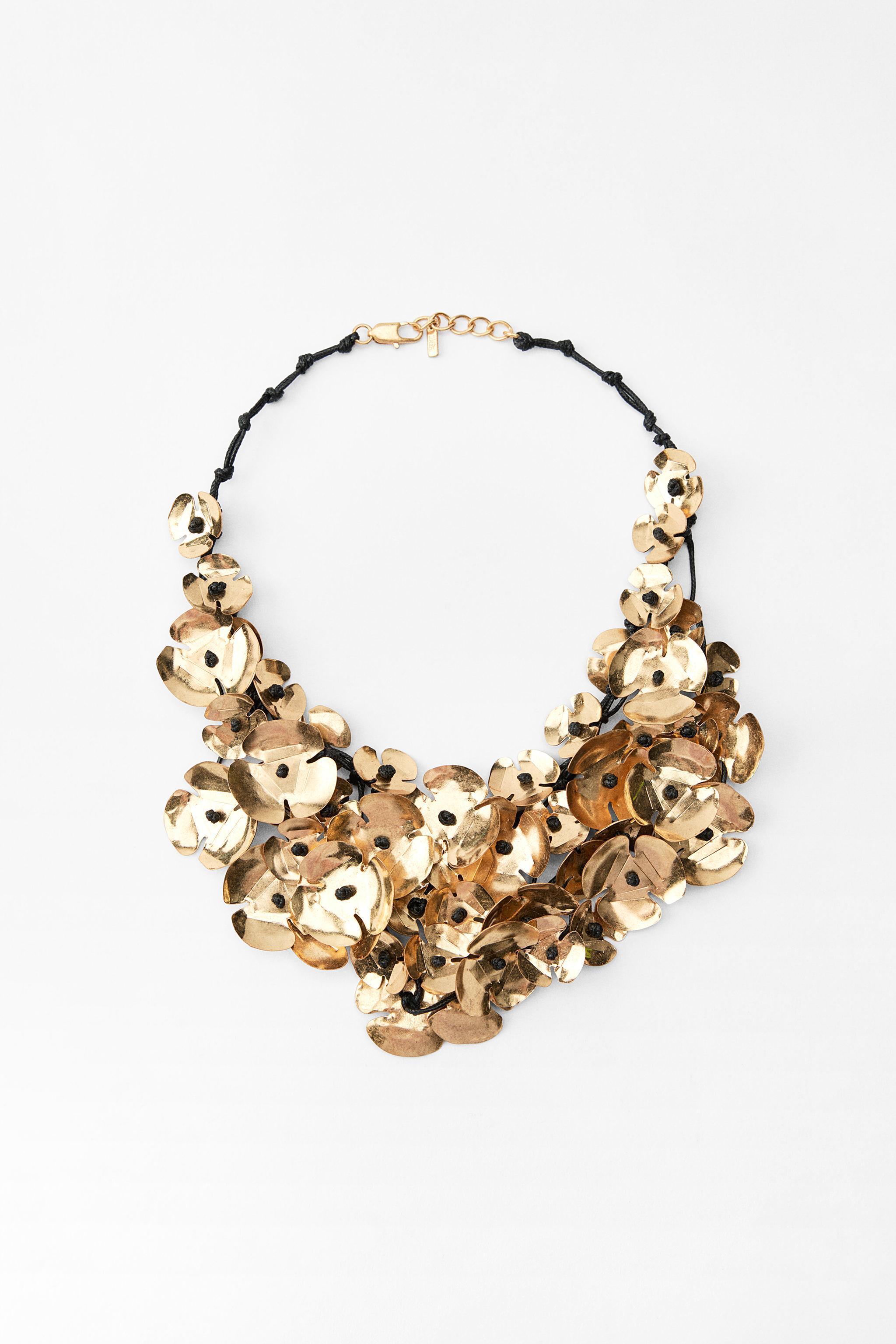 CASCADING FLORAL NECKLACE Product Image