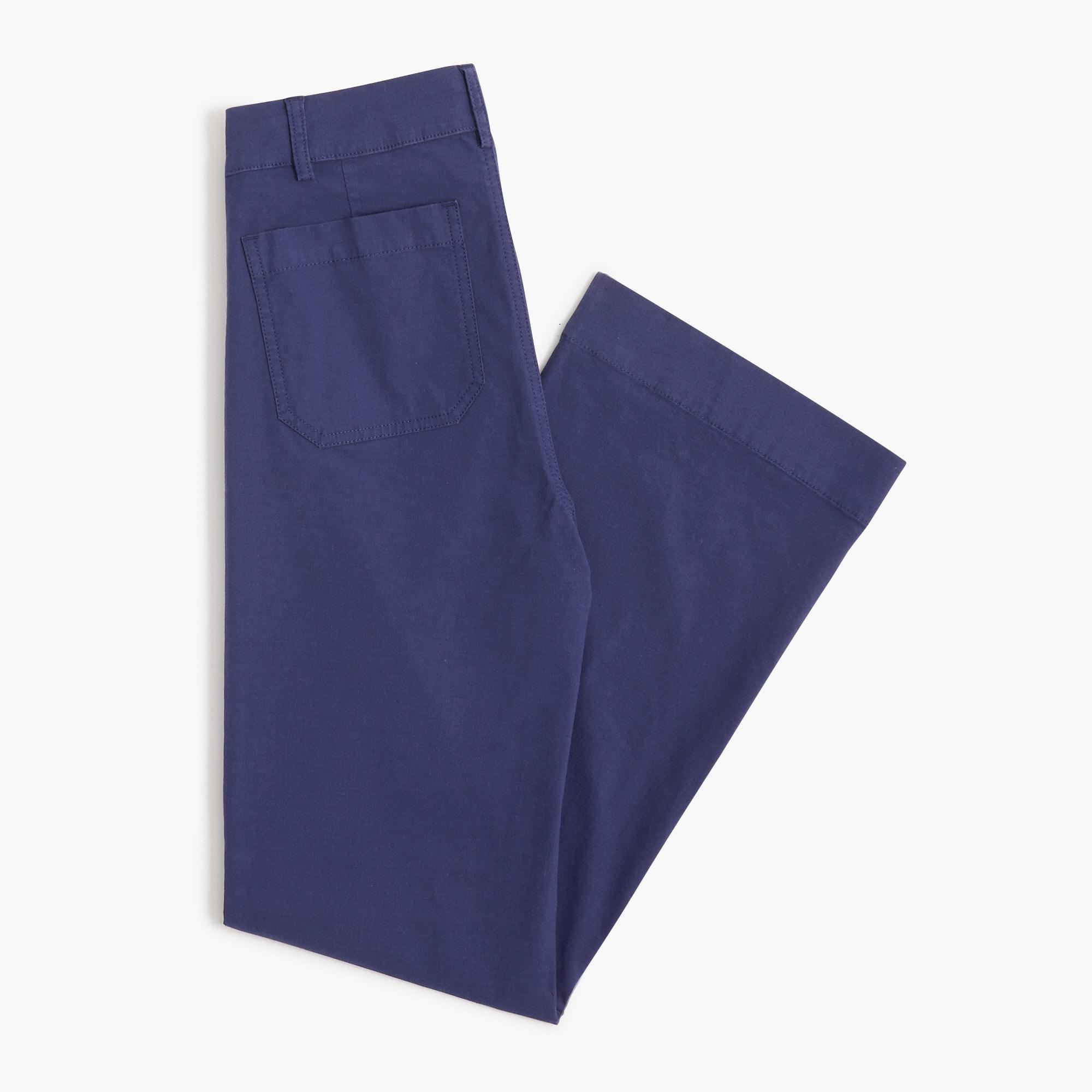 Lizzie high-rise patch-pocket wide-leg pant Product Image