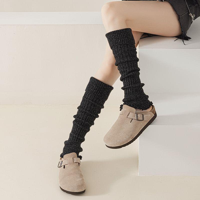 Lettuce Edge Knit Leg Warmers Product Image