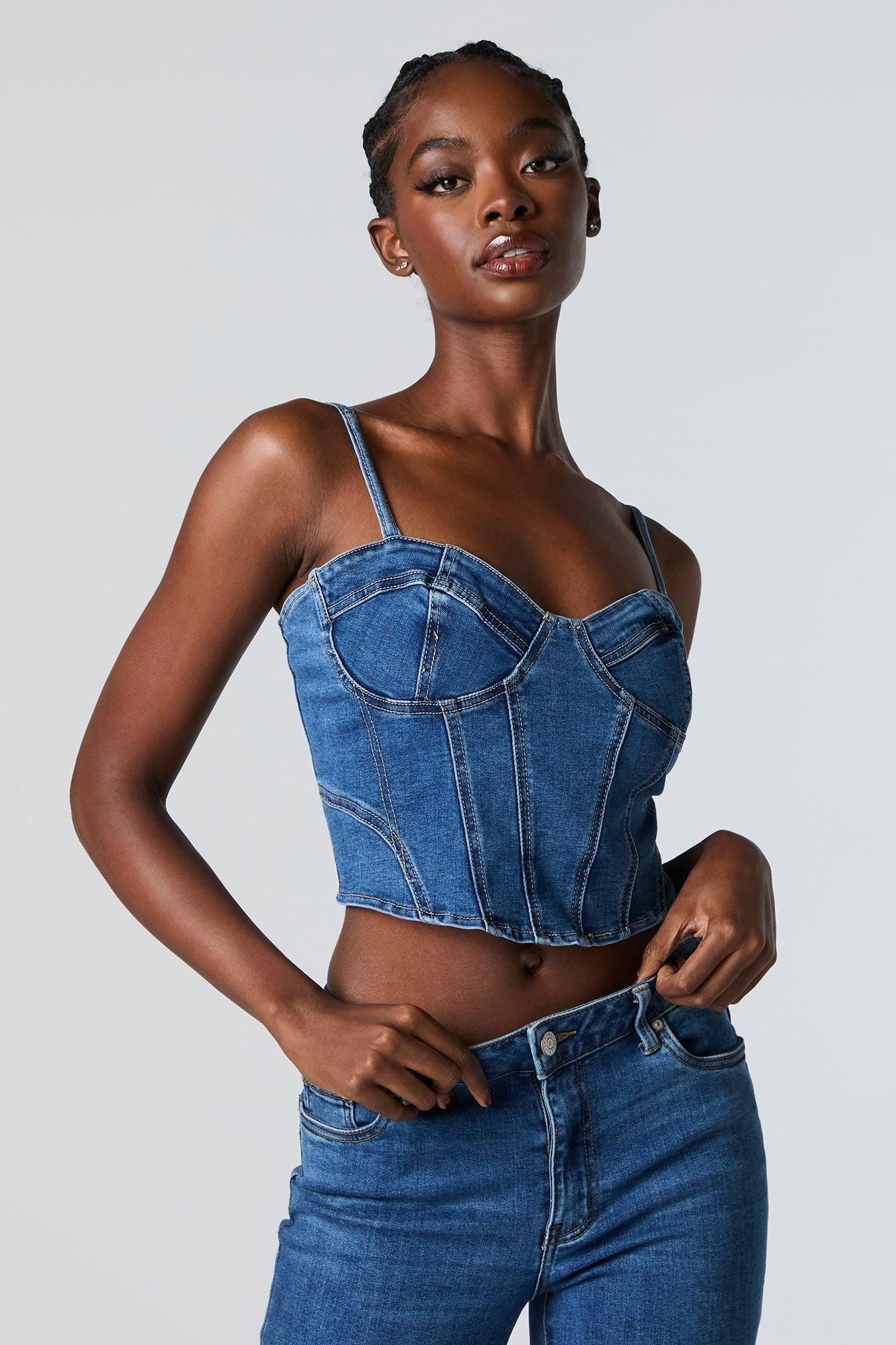 Denim Corset Tank Female product image