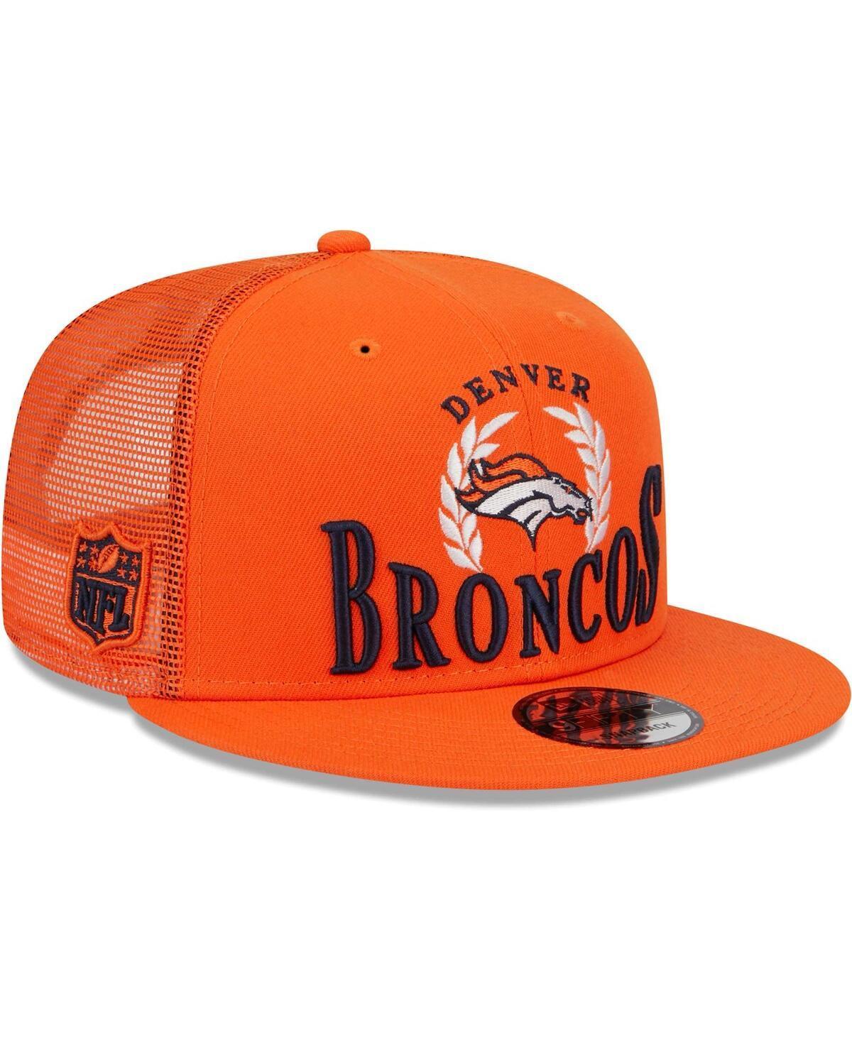 Mens New Era Denver Broncos Collegiate Trucker 9FIFTY Snapback Hat Product Image