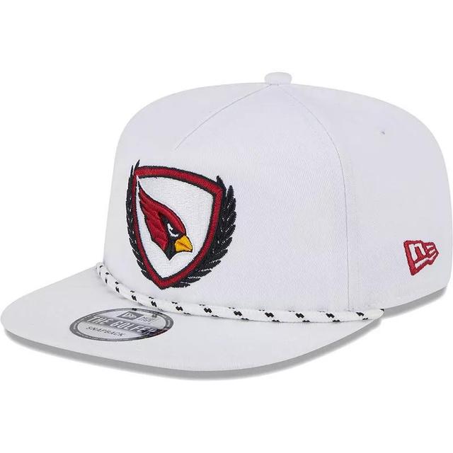 Mens New Era White Arizona Cardinals Tee Golfer 9FIFTY Snapback Hat Product Image