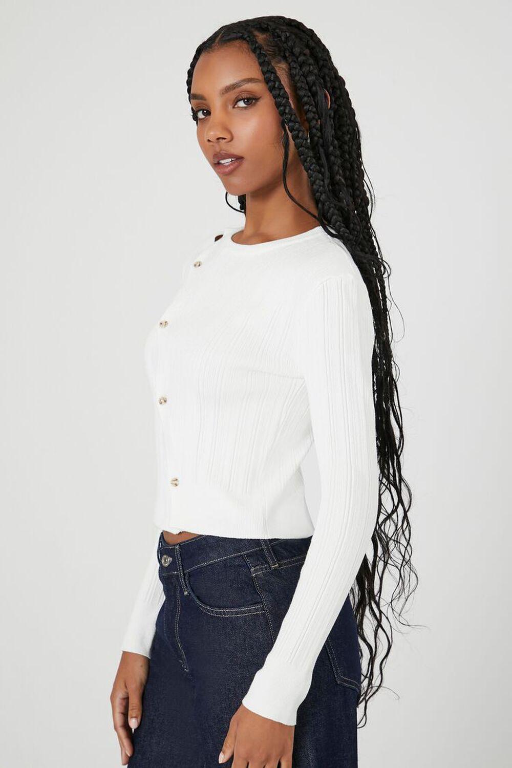 Ribbed Knit Button Sweater | Forever 21 Product Image