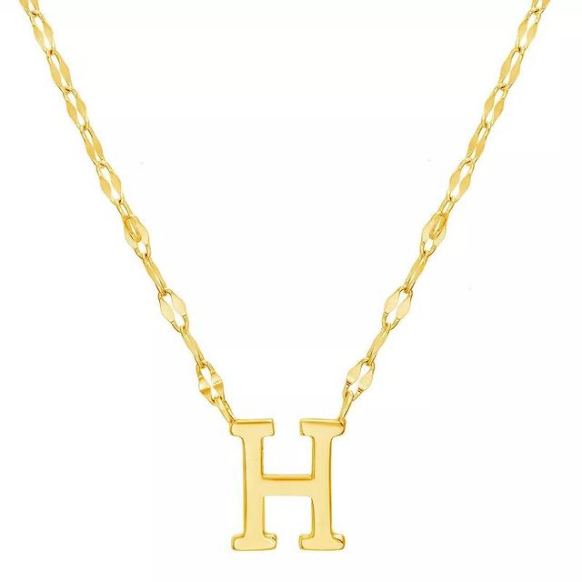 Paige Harper Initial Necklace, Womens H Gold Tone Product Image