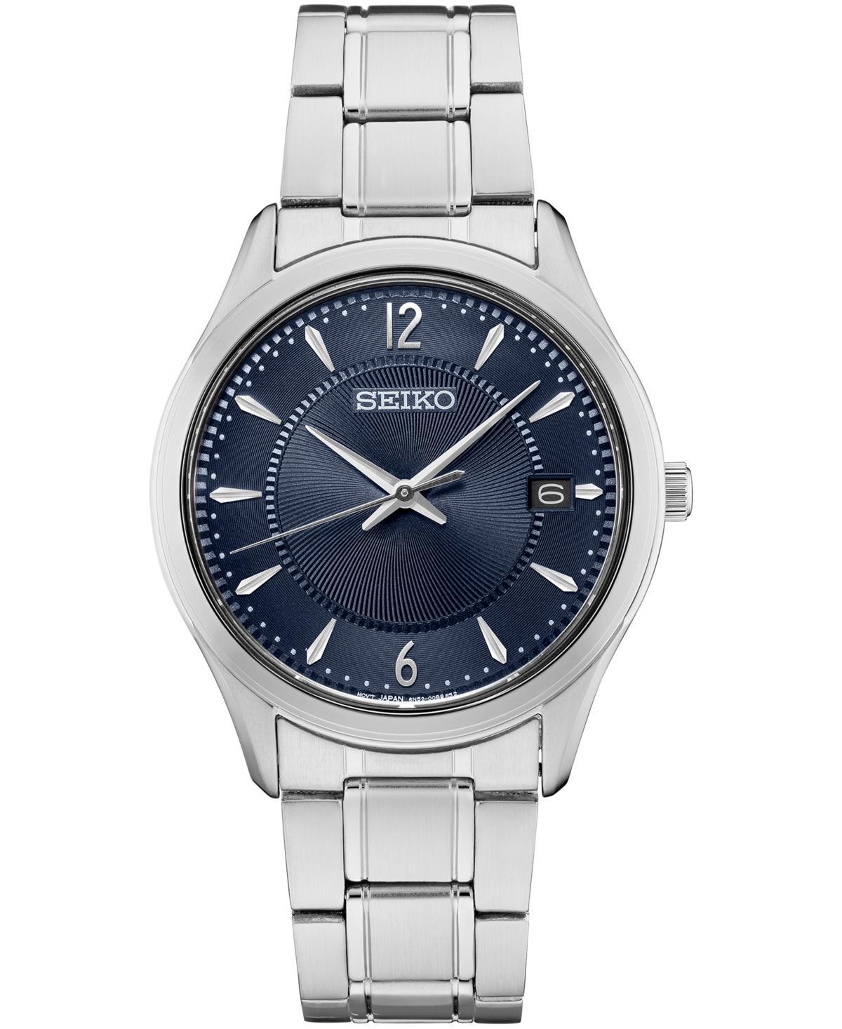 Seiko Mens Essential Stainless Steel Bracelet Watch 39mm Product Image