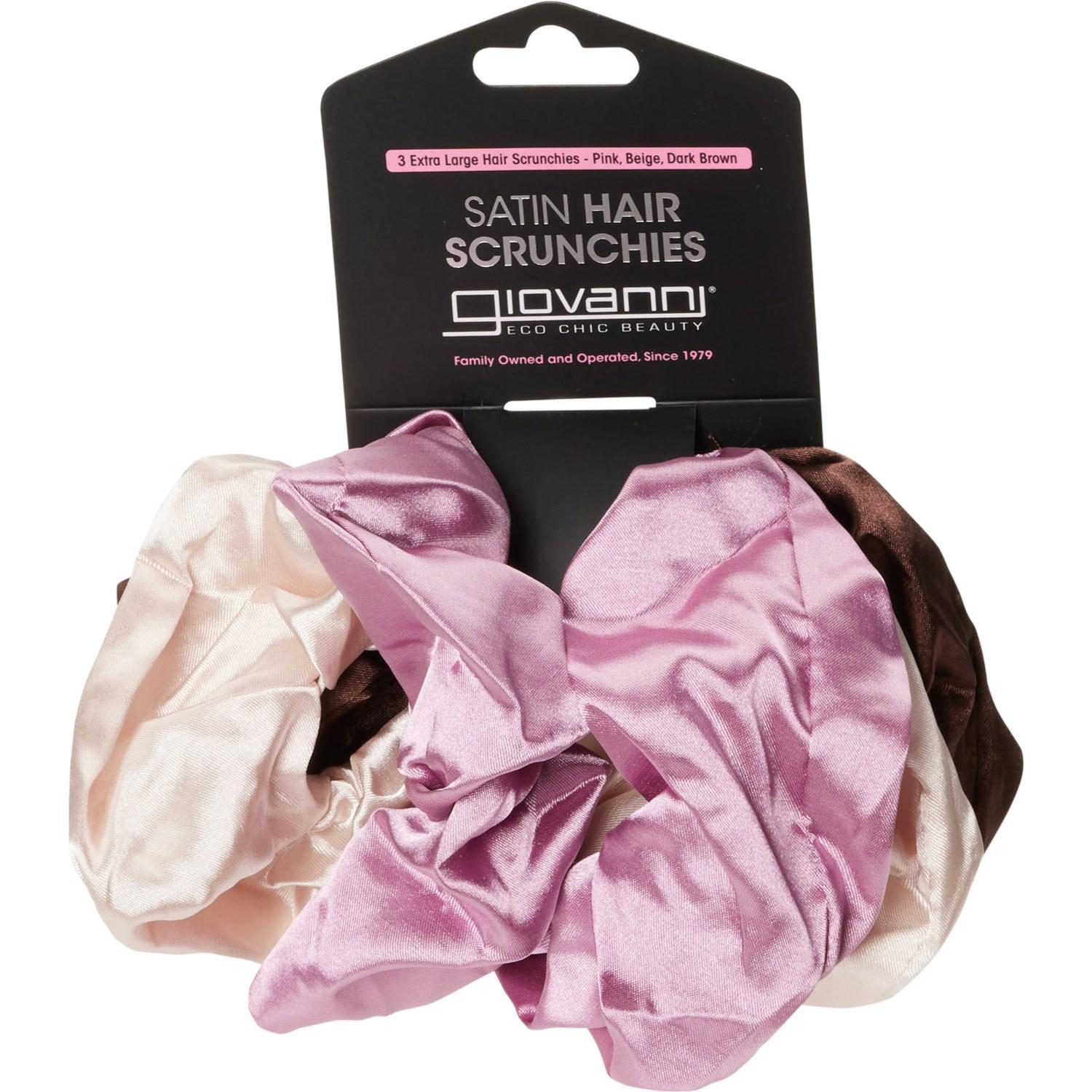 Giovanni Satin Extra-Large Hair Scrunchies - 3-Pack Product Image