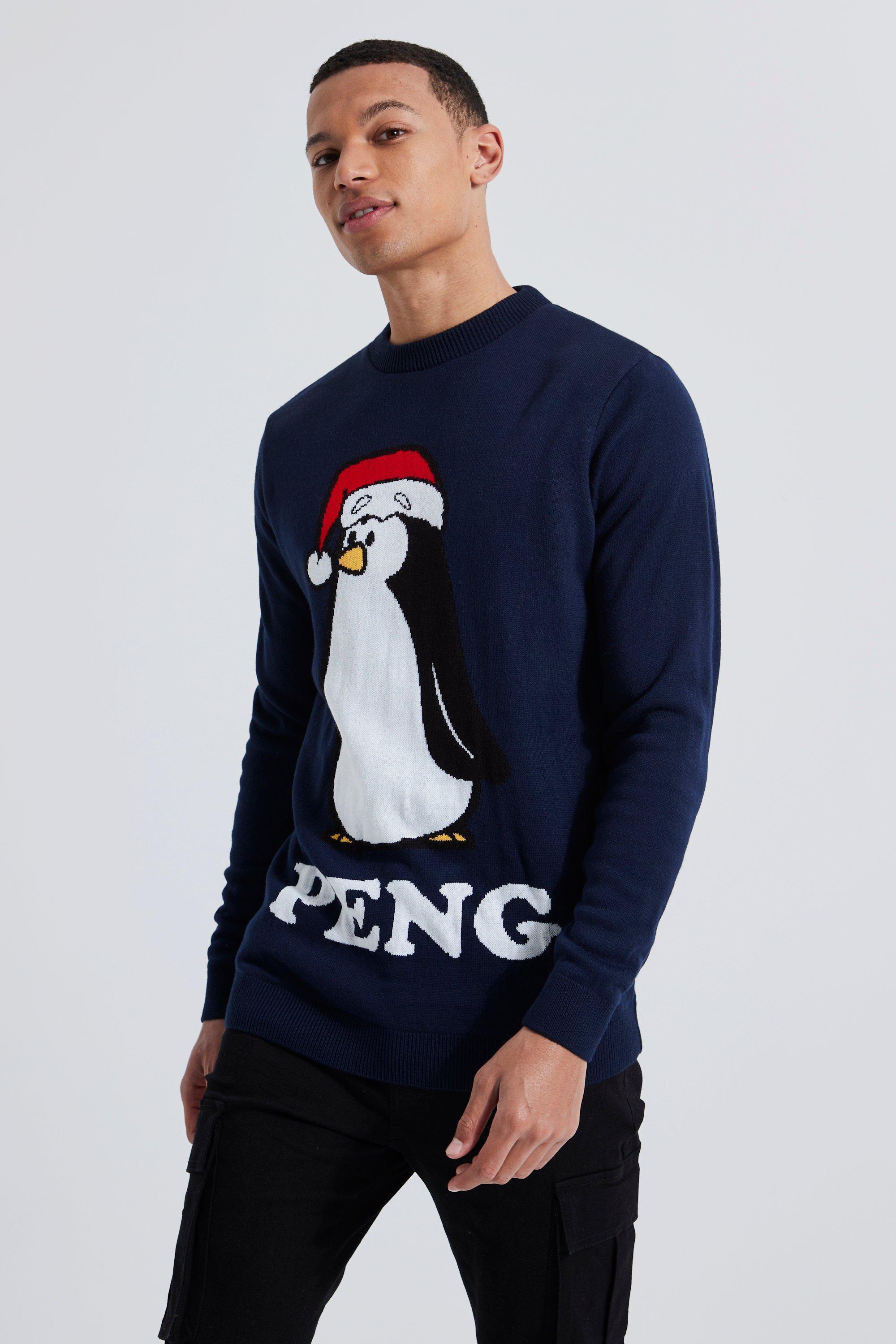 Tall Peng Novelty Christmas Sweater | boohooMAN USA Product Image