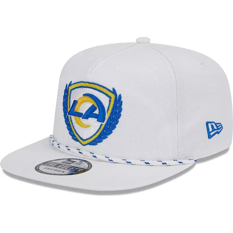 Mens New Era Los Angeles Rams Tee Golfer 9FIFTY Snapback Hat Product Image