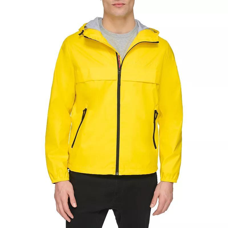 Tommy Hilfiger Mens Stretch Hooded Zip-Front Rain Jacket Product Image