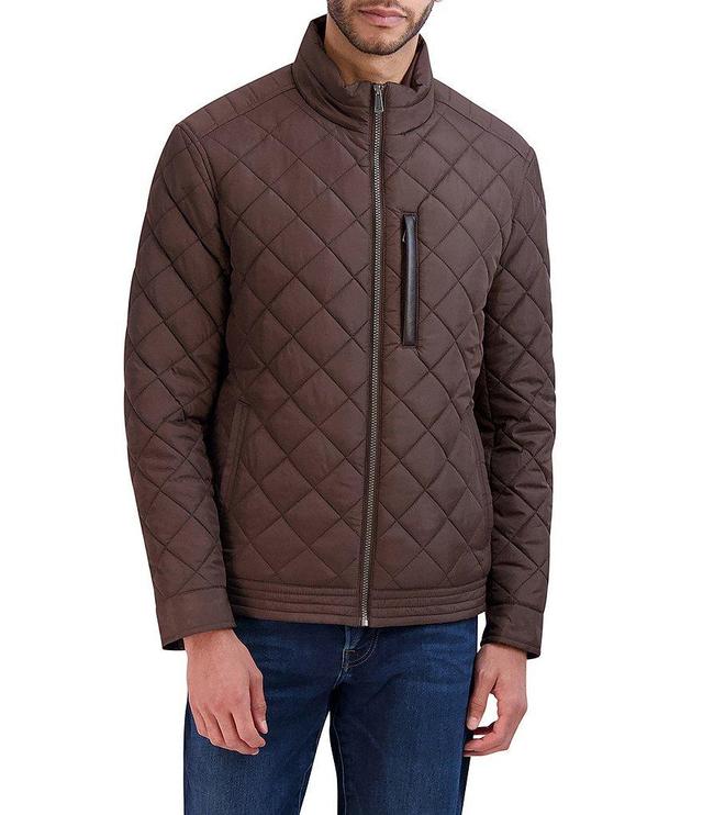 Cole Haan Diamond-Quilted Full Zip Jacket Product Image