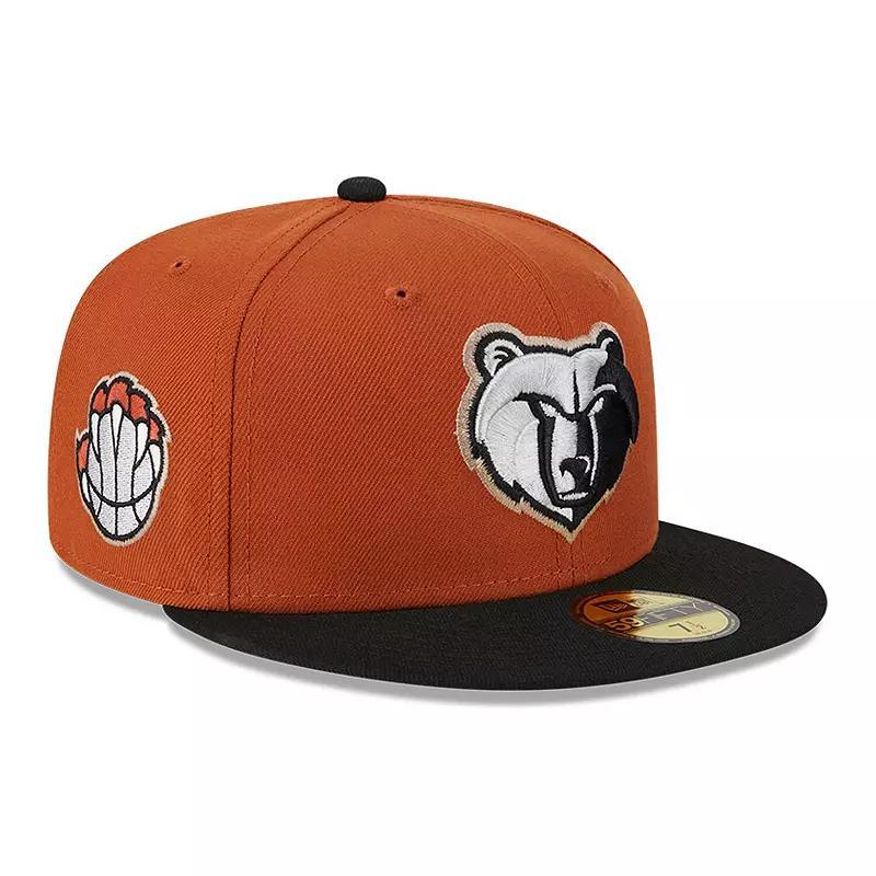 Mens New Era Rust/Black Memphis Grizzlies Two-Tone 59FIFTY Fitted Hat Product Image