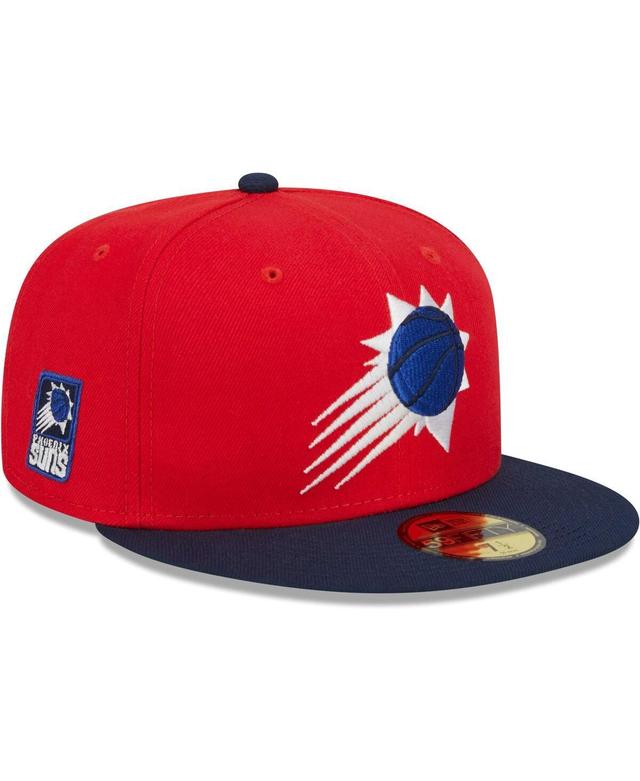 Mens New Era Red/Navy Phoenix Suns 59FIFTY Fitted Hat Product Image