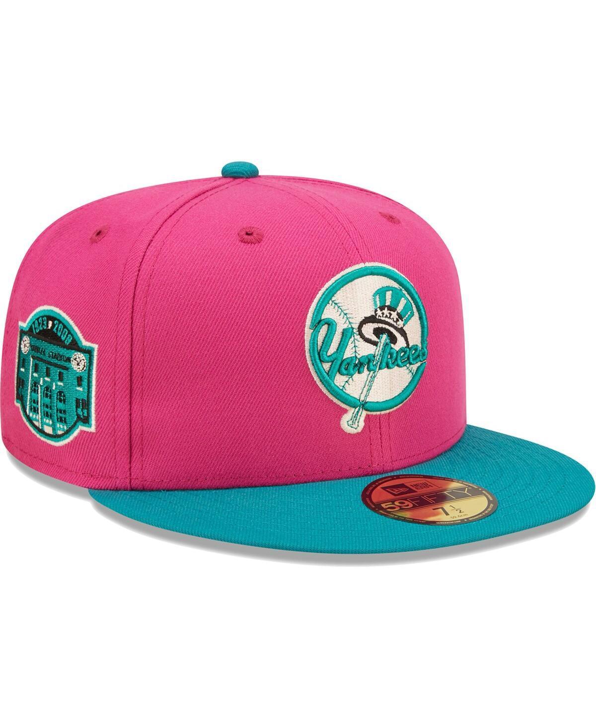 Mens New Era Pink New York Yankees Cooperstown Collection Yankee Stadium Passion Forest 59Fifty Fitted Hat - Pink Product Image