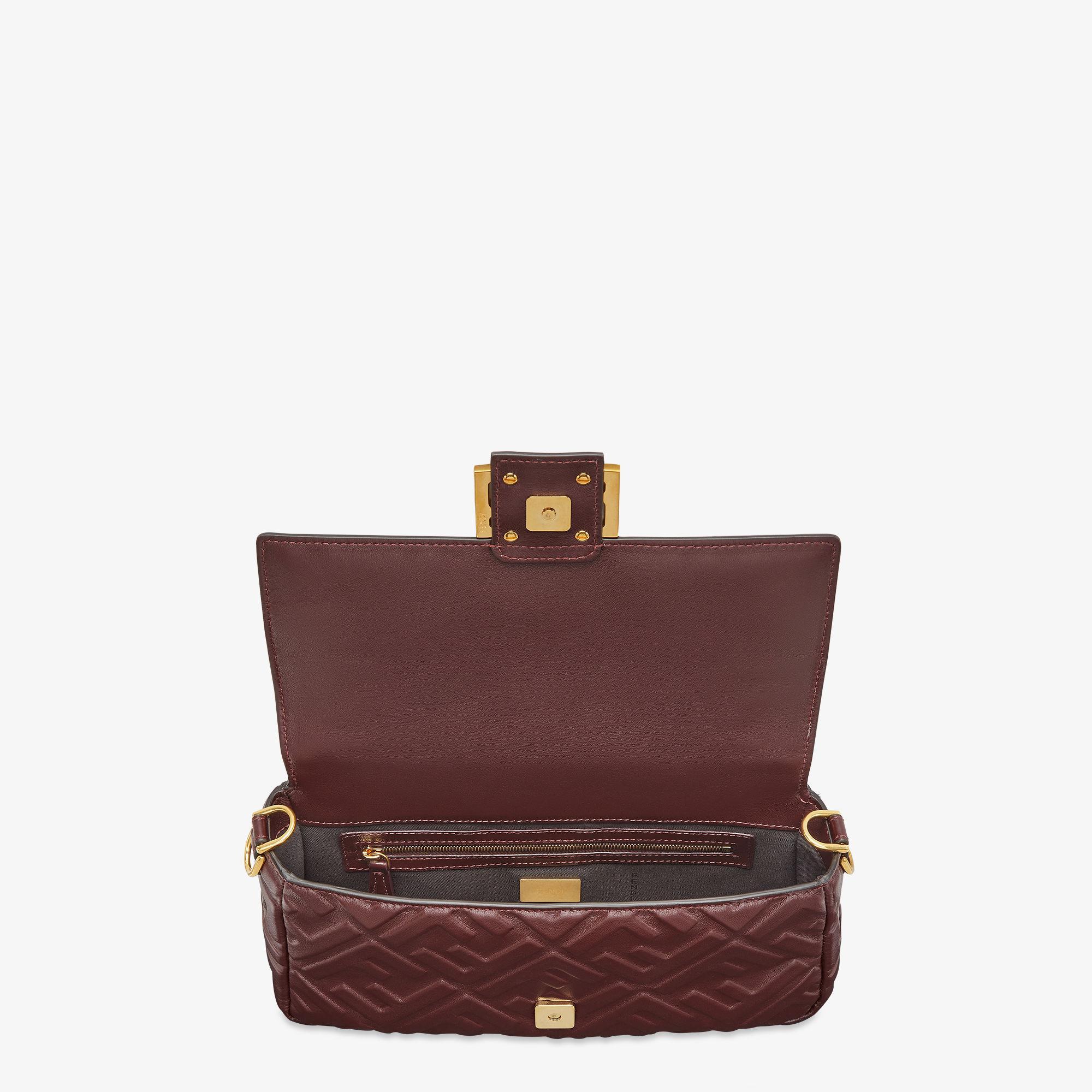 BaguetteBurgundy nappa leather bag Product Image