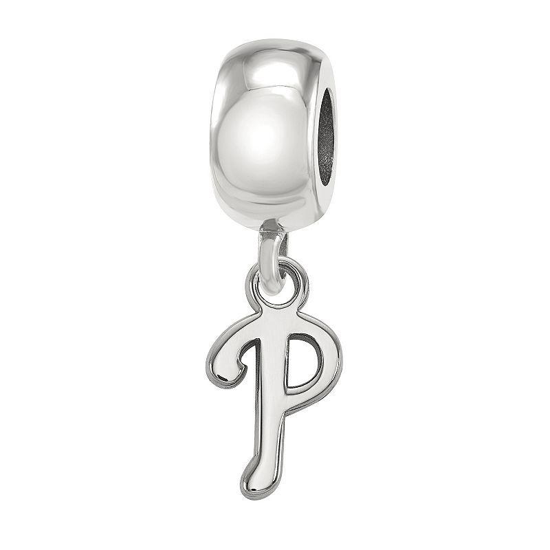 LogoArt Sterling Silver Philadelphia Phillies Extra-Small Dangle Bead, Womens Product Image