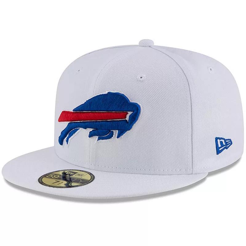 Mens New Era White Buffalo Bills Omaha 59FIFTY Fitted Hat Product Image