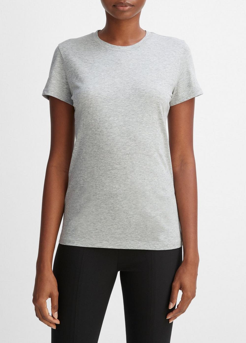 Essential Pima Cotton Crew Neck T-Shirt Product Image