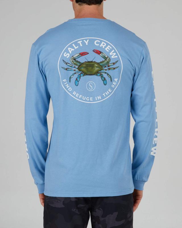 Blue Crabber Premium L/S Tee - Marine Blue Product Image