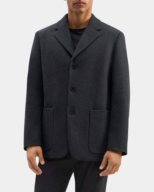 Overcoat Blazer in Wool Melton Product Image