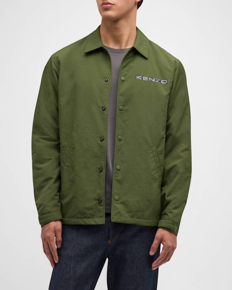 Men's Business Graphic Heavy Coach Jacket Product Image