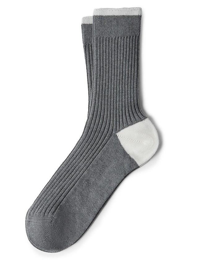 Mens Cotton Rib Knit Socks Product Image