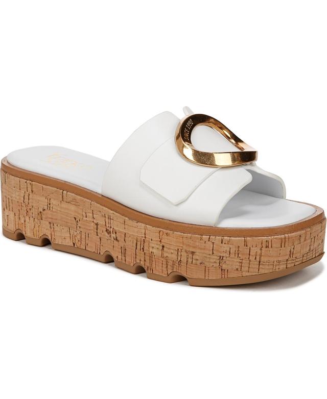 Franco Sarto Hoda Leather Cork Platform Slides Product Image