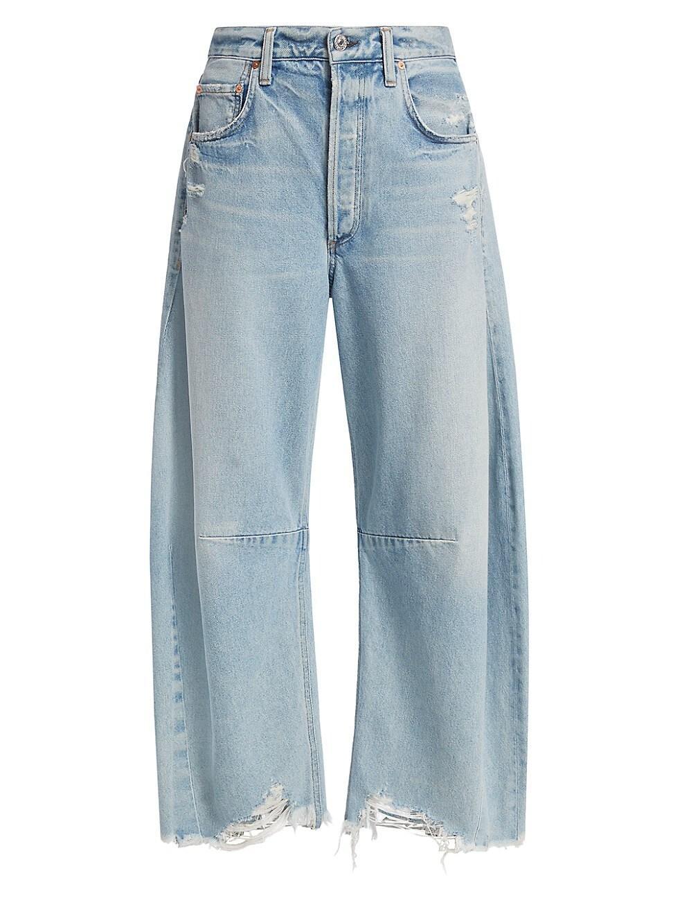 Womens Horseshoe Wide-Leg Jeans Product Image