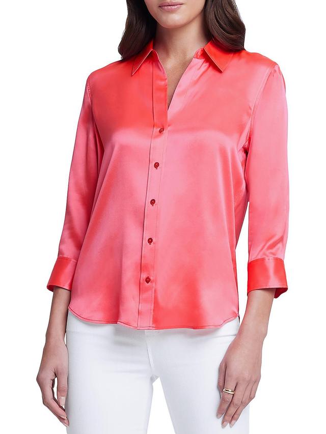 L AGENCE Dani Blouse In Multi Product Image